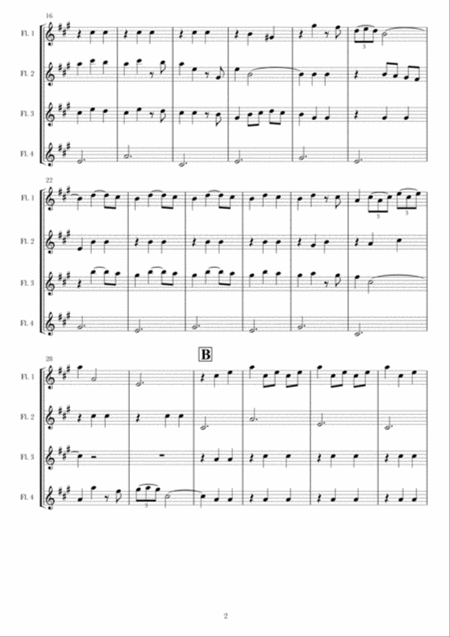 That's Amore (That's Love) Woodwind Quartet scores gallery preview page 2