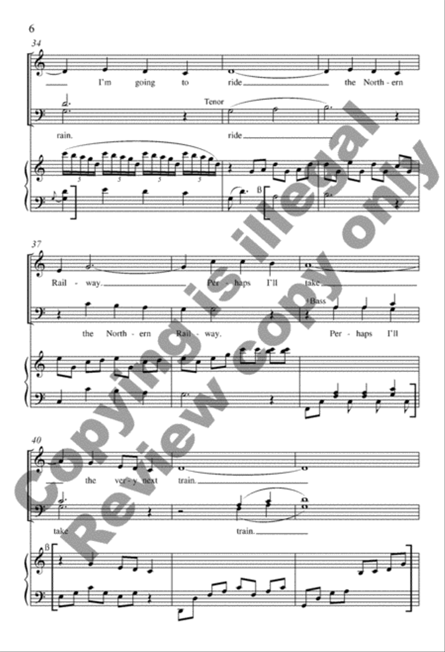 Maid of Constant Sorrow 4-Part scores gallery preview page 6