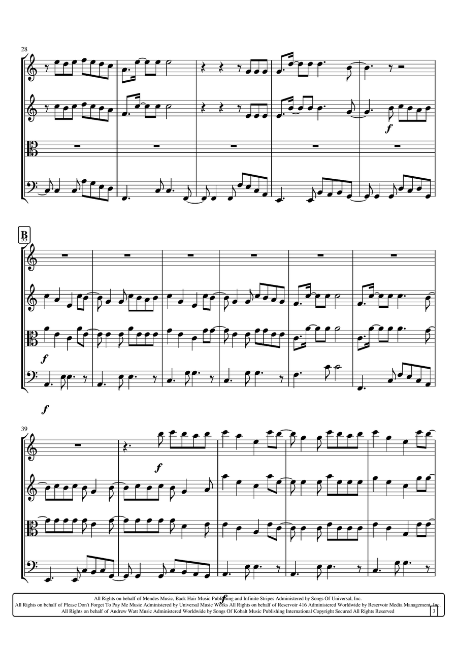 Senorita String Quartet scores gallery preview page 3