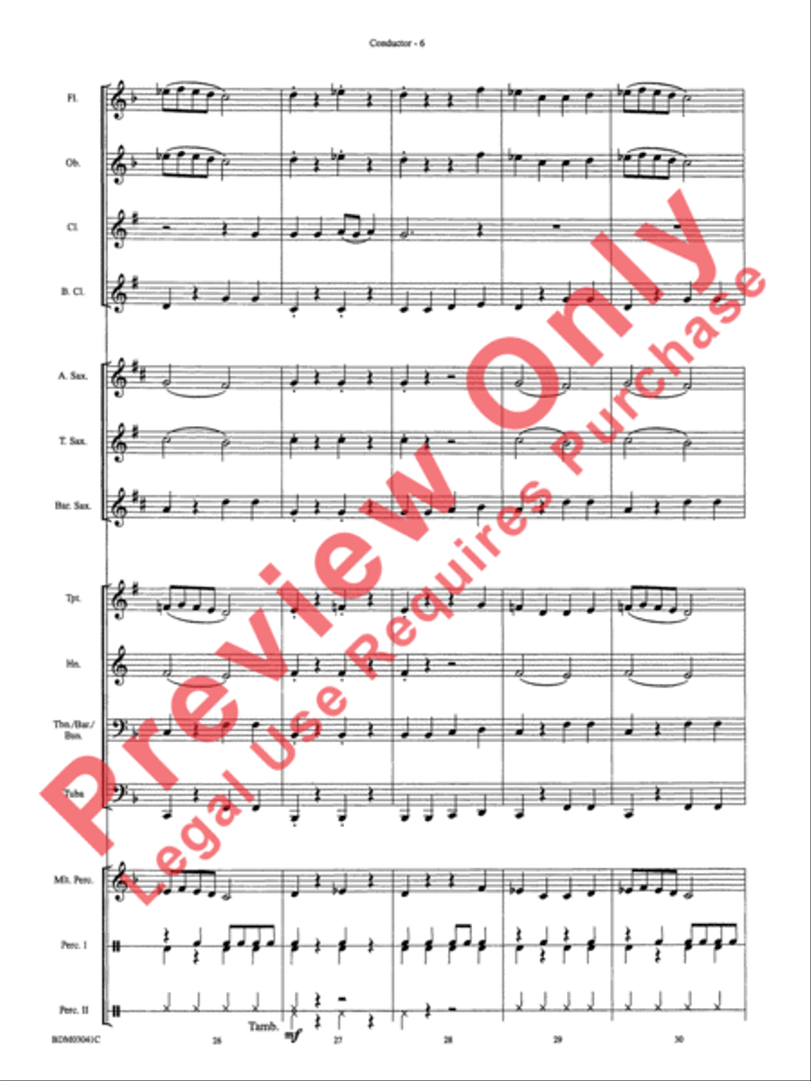 Clarinet Cookin' Clarinet Cookin' Concert Band scores gallery preview page 9