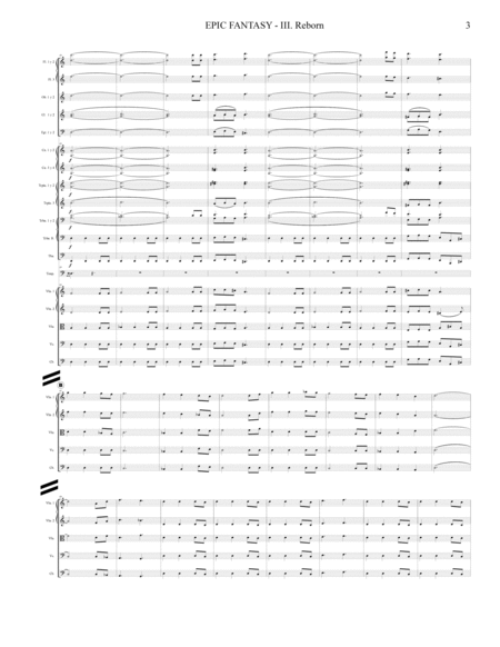 Epic Fantasy - III. Reborn - Symphonic Orchestra (Score only)