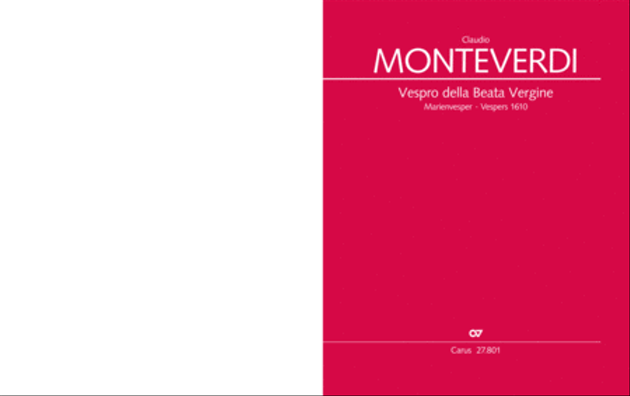 Vespro della Beata Vergine 4-Part scores gallery preview page 2