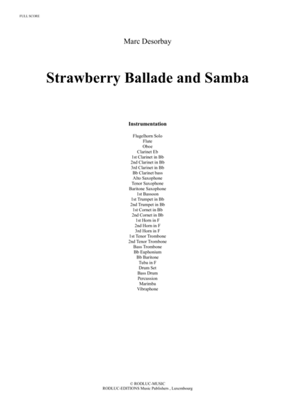 STRAWBERRY BALLADE AND SAMBA  image number null