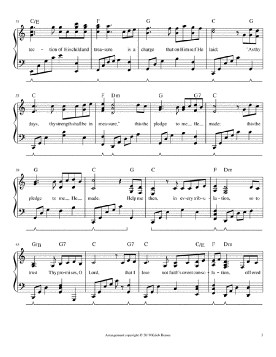 Day by Day - piano solo with lyrics and chords Piano Solo scores gallery preview page 3