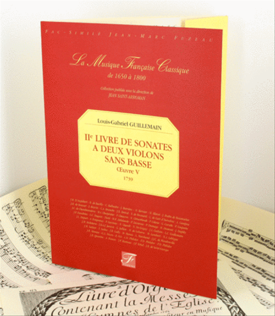 Second book of sonatas for two violins without bass. Opus V Flute Solo scores gallery preview page 1