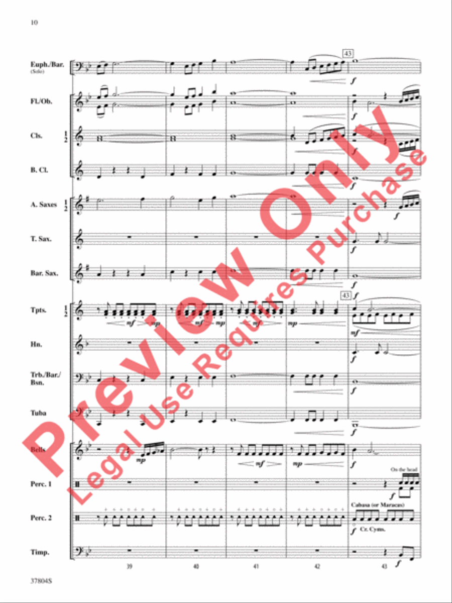 UFO UFO Concert Band scores gallery preview page 11