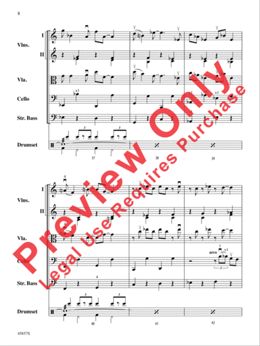 Fantastic Beasts and Where to Find Them String Orchestra scores gallery preview page 9