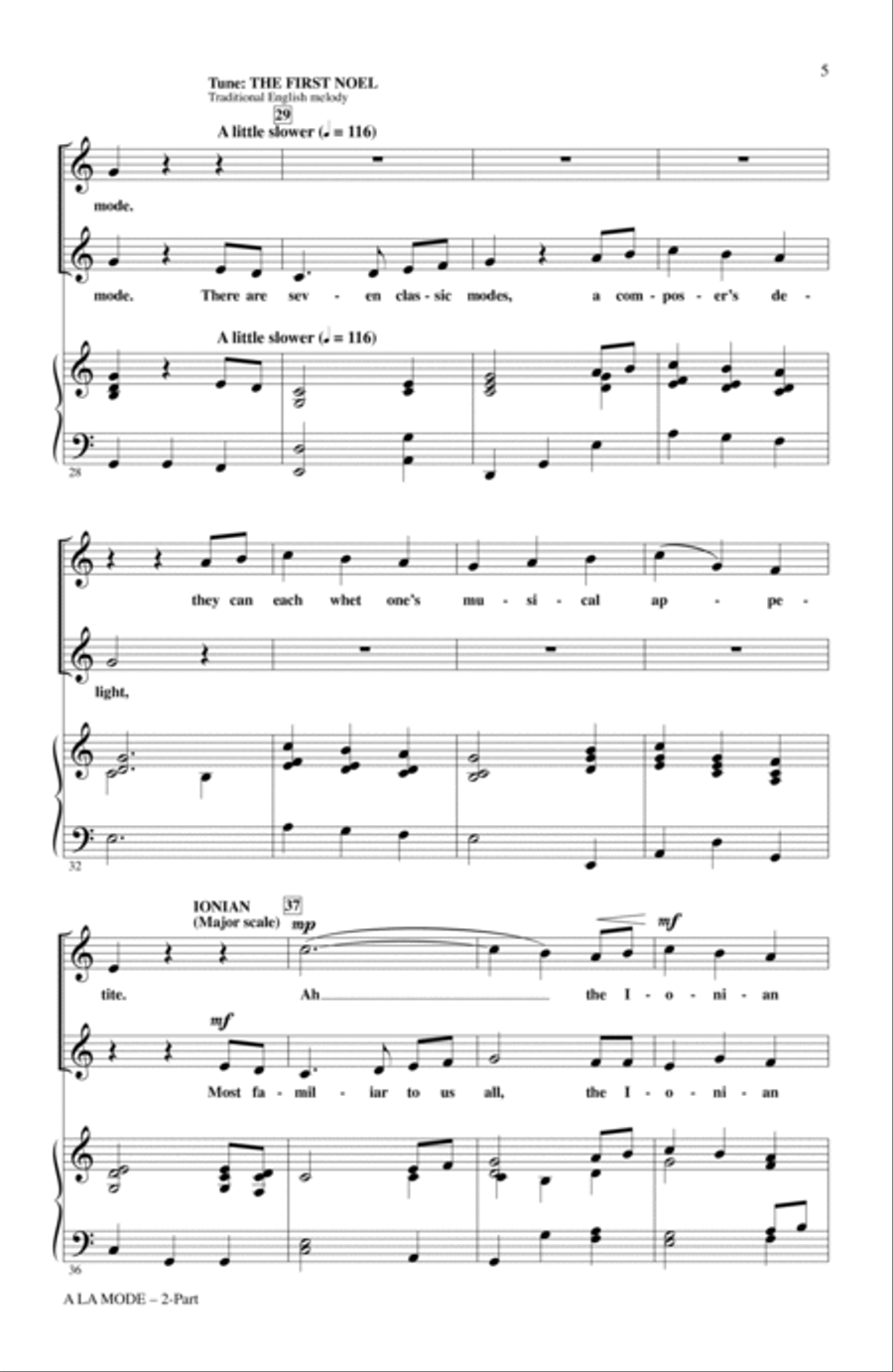 A La Mode 2-Part scores gallery preview page 3