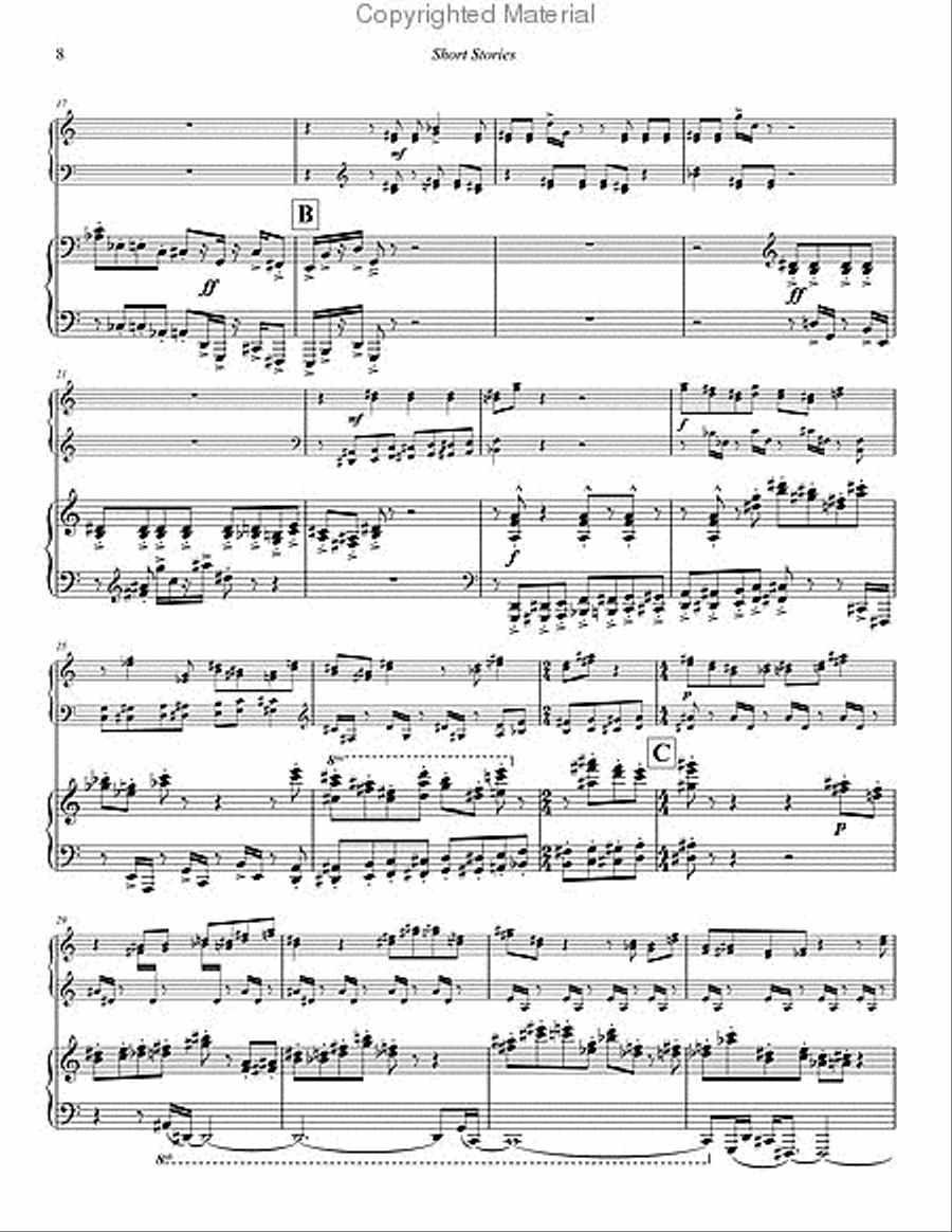 Short Stories (score & 1 part) Piano Accompaniment scores gallery preview page 9