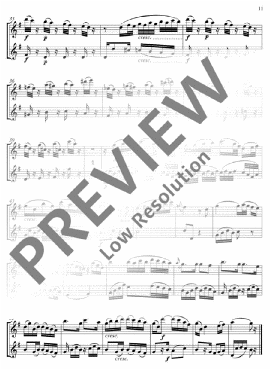 The Magic Flute Flute Duet scores gallery preview page 12