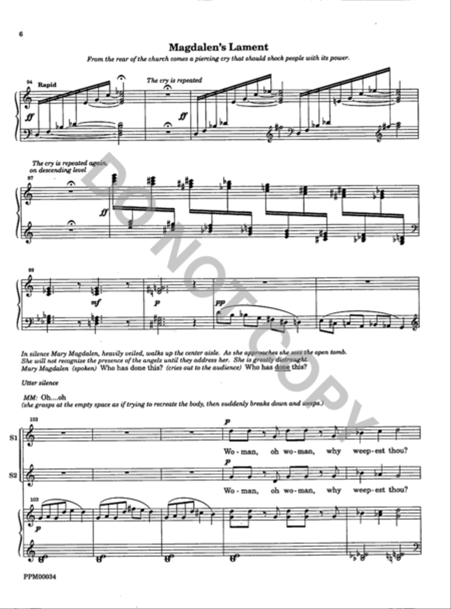 Magdalen at the Tomb Magdalen at the Tomb Choir scores gallery preview page 7