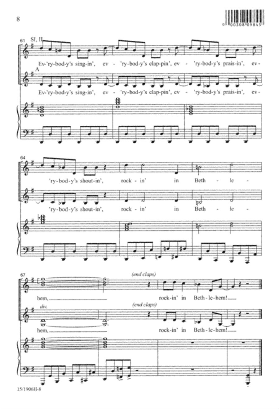 Rockin' in Bethlehem Rockin' in Bethlehem SSA scores gallery preview page 8
