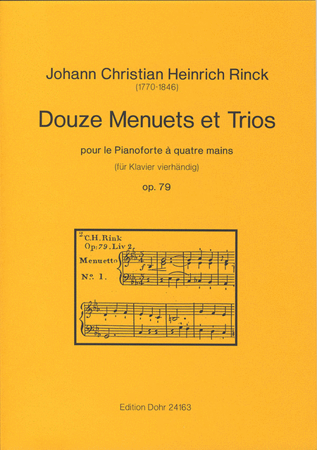 Douze Menuets et Trios pour le Pianoforte à quatre mains op. 79