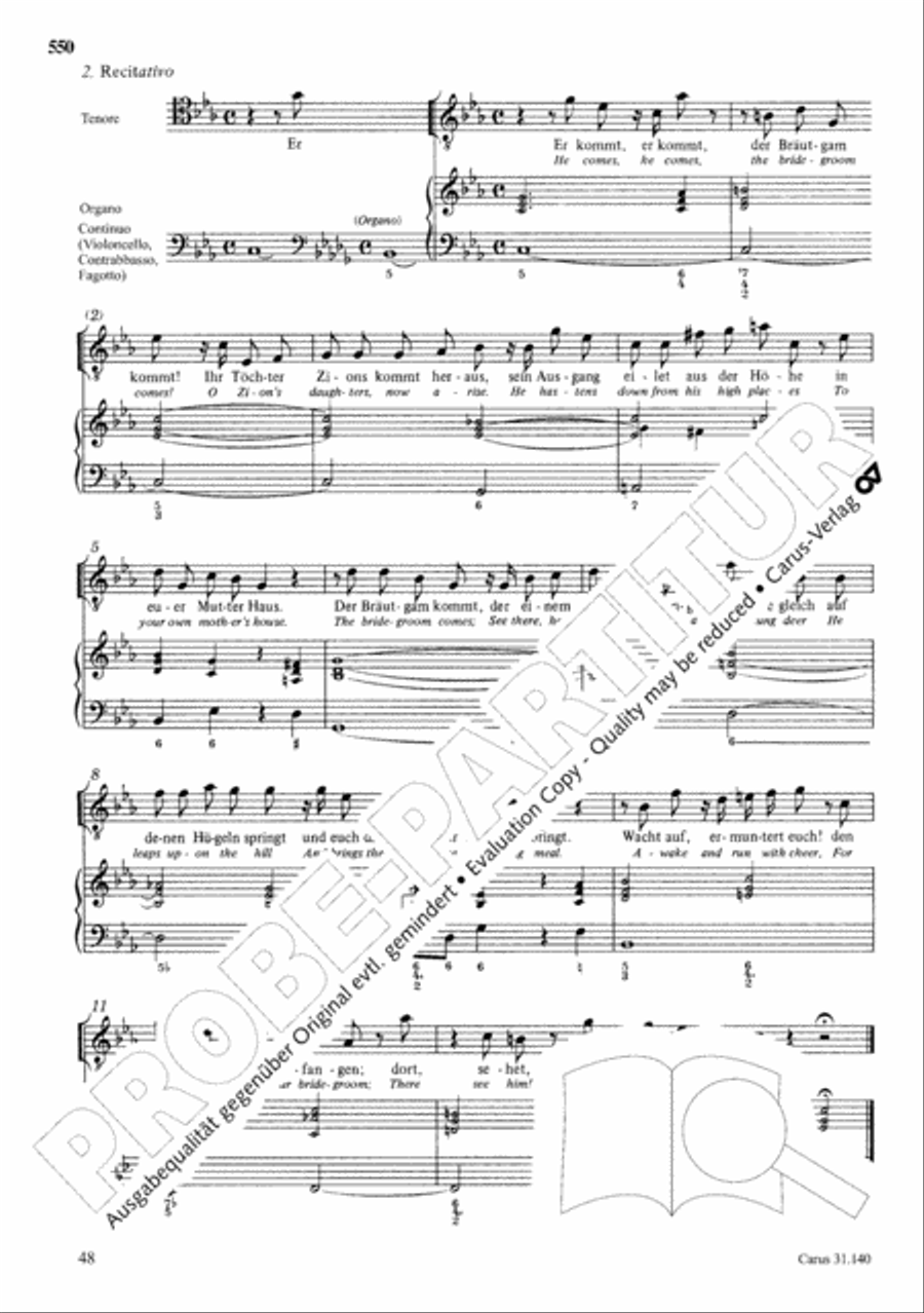 The Complete Sacred Vocal Works (Das geistliche Vokalwerk) Voice scores gallery preview page 551