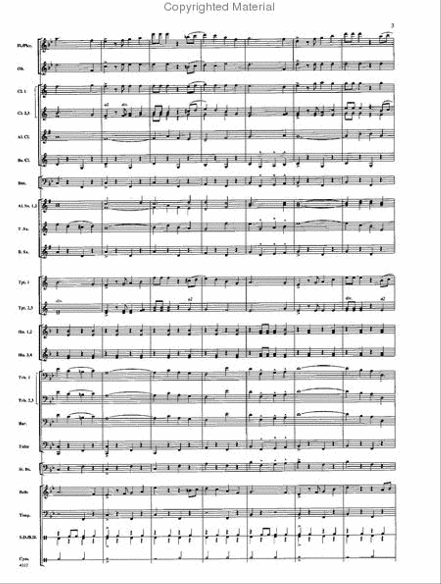 Lexington Concert Band scores gallery preview page 3