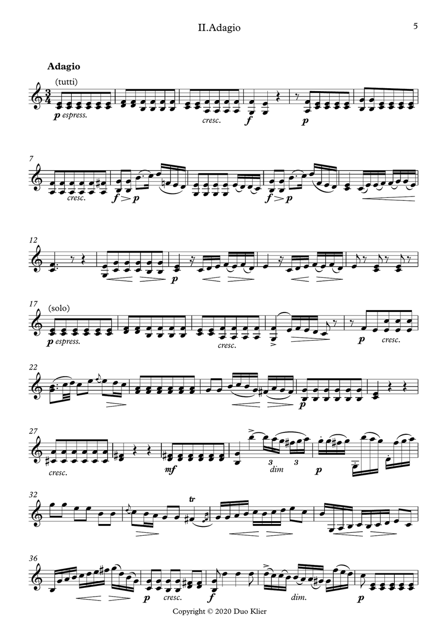 Haydn - Violin Concerto in G Major (2nd violin accompaniment) Violin Solo scores gallery preview page 6