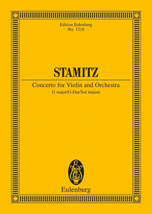 Book cover for Violin Concerto in G Major