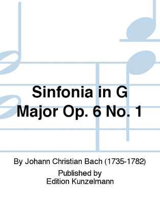 Book cover for Sinfonia Op. 6/1
