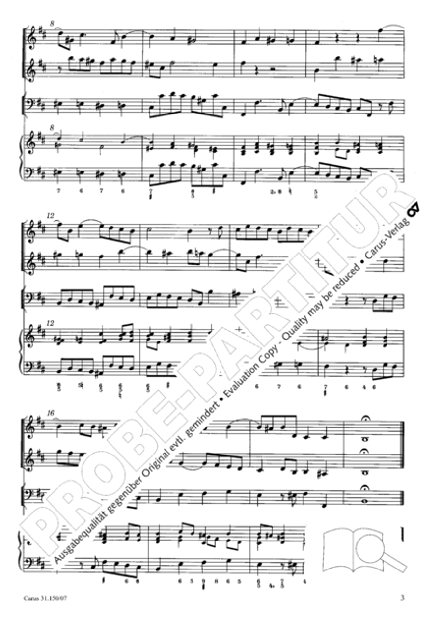 O my Lord, I long for thee (Nach dir, Herr, verlanget mich) 4-Part scores gallery preview page 4