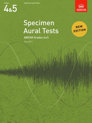 Book cover for Specimen Aural Tests, Grades 4 & 5
