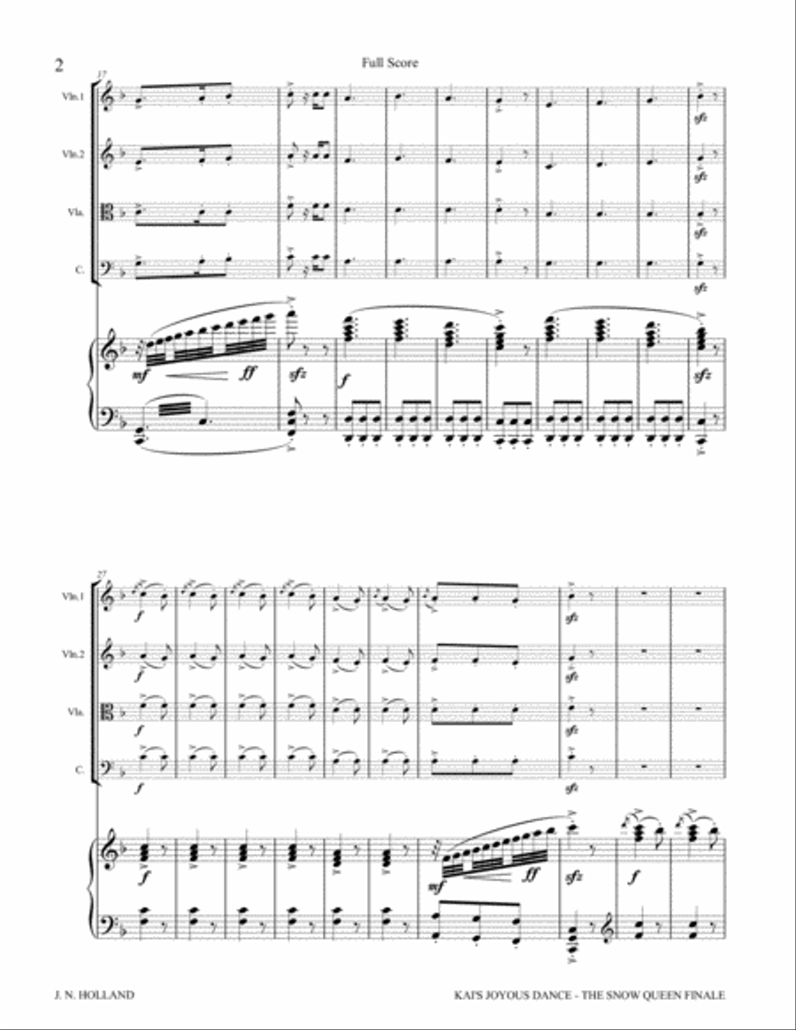 Kai's Joyous Dance: From the The Snow Queen Ballet, Arranged for C Instruments Quartet (or Less) and Trombone Duet scores gallery preview page 6