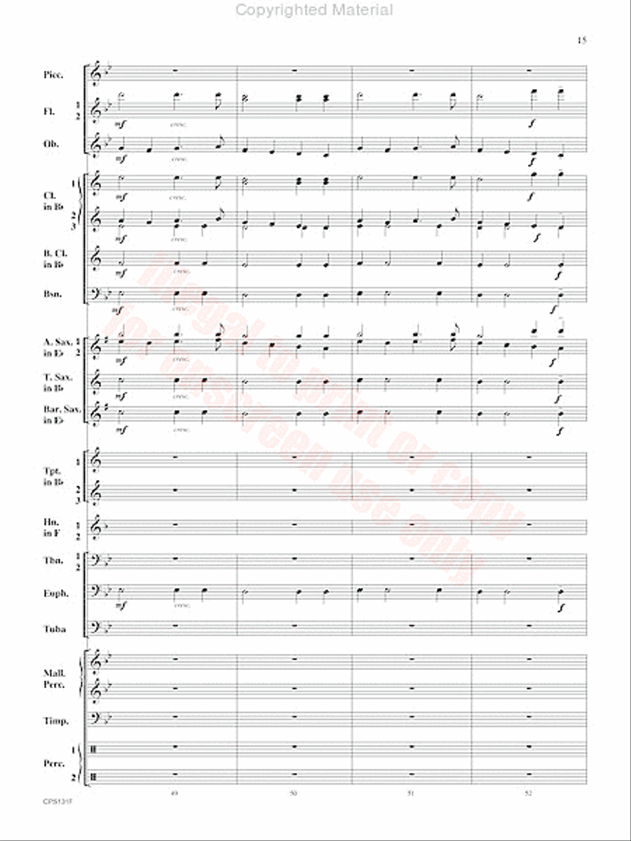Crown and Scepter Concert Band scores gallery preview page 16