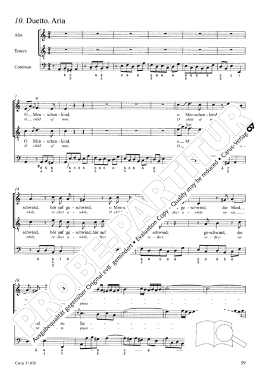 Eternity, thou thundrous word (O Ewigkeit, du Donnerwort) ATB scores gallery preview page 60