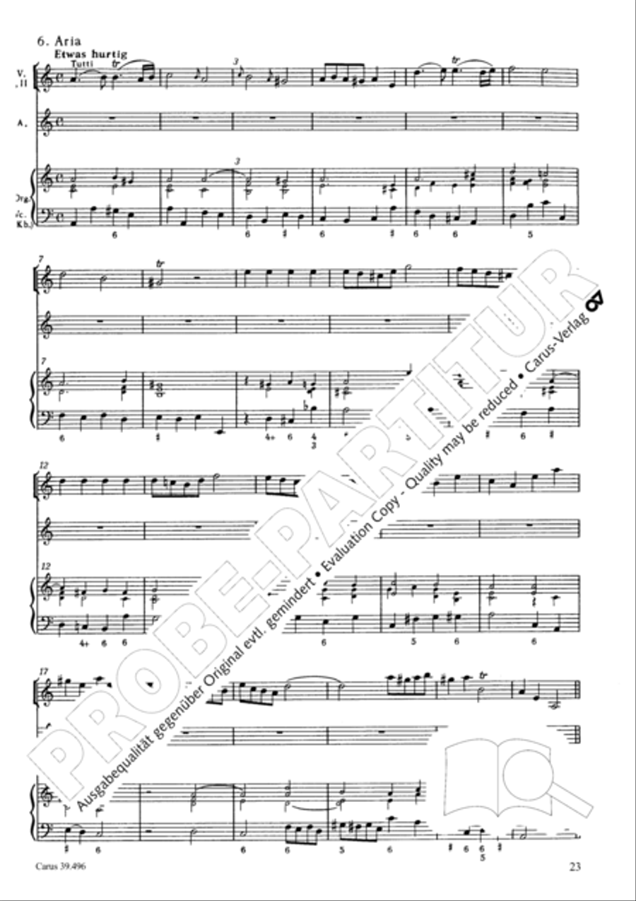 Triumph, O heavens (Jauchzet, ihr Himmel) SA scores gallery preview page 24