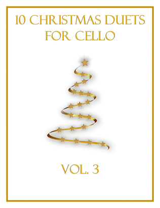 Book cover for 10 Christmas Duets for Cello (Vol. 3)
