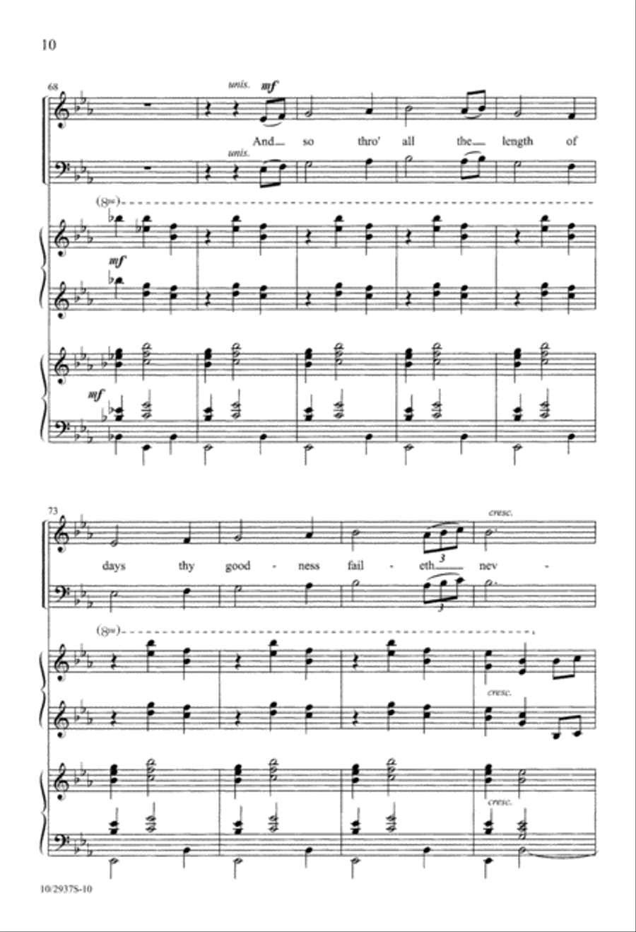 The King of Love My Shepherd Is 4-Part scores gallery preview page 10