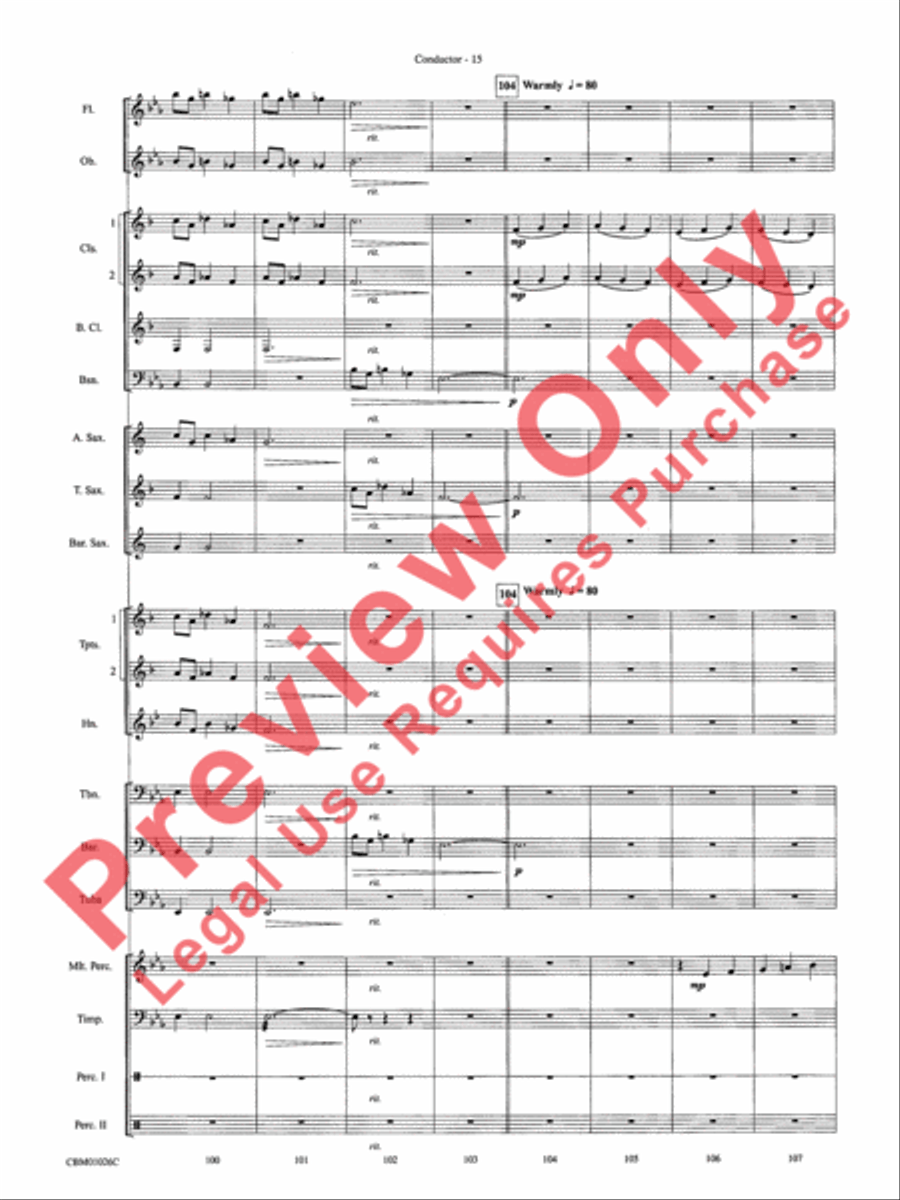 Harry Potter, Highlights from Concert Band scores gallery preview page 17