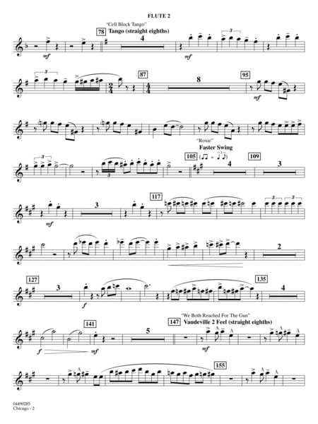 Chicago (arr. Ted Ricketts) - Flute 2