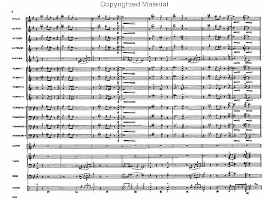 Vamoose Your Caboose Jazz Ensemble scores gallery preview page 9