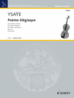 Book cover for Poème élégiaque