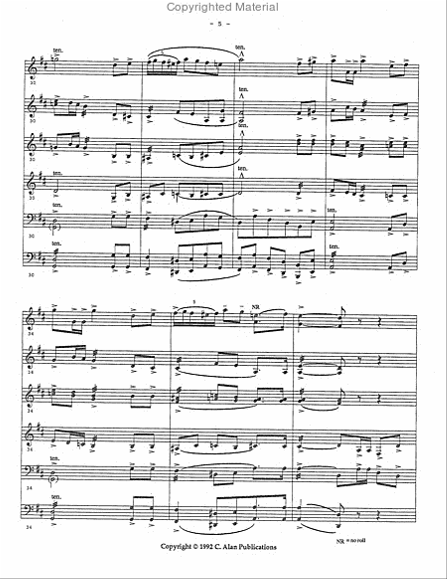 Spanish Dance No. 5 Spanish Dance No. 5 Percussion Ensemble scores gallery preview page 6