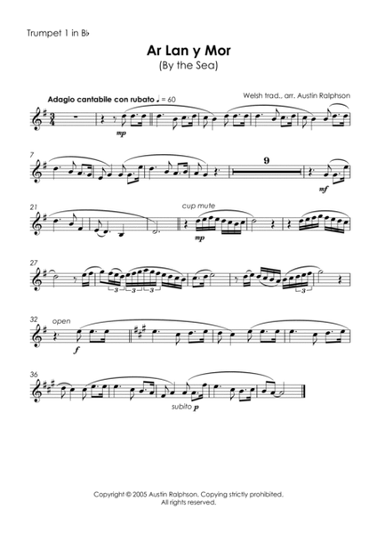 4 Traditional Welsh Songs - brass quintet book image number null