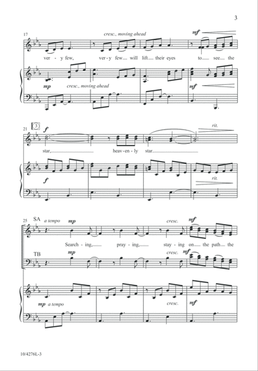 Heavenly Star 4-Part scores gallery preview page 3