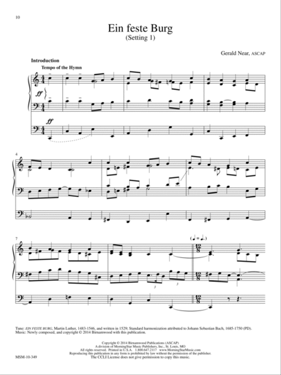 Laudes Domini: 10 Hymn Introductions and Harmonizations for Organ, Volume 2 Organ scores gallery preview page 7