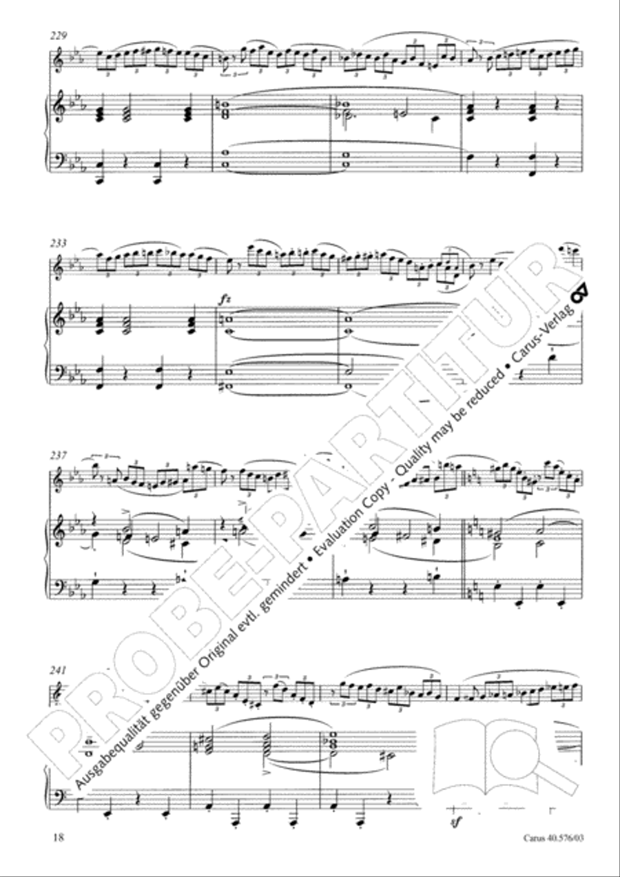 Oboe Concerto in A minor (Concerto per Oboe ed Orchestra in a) Clarinet scores gallery preview page 19