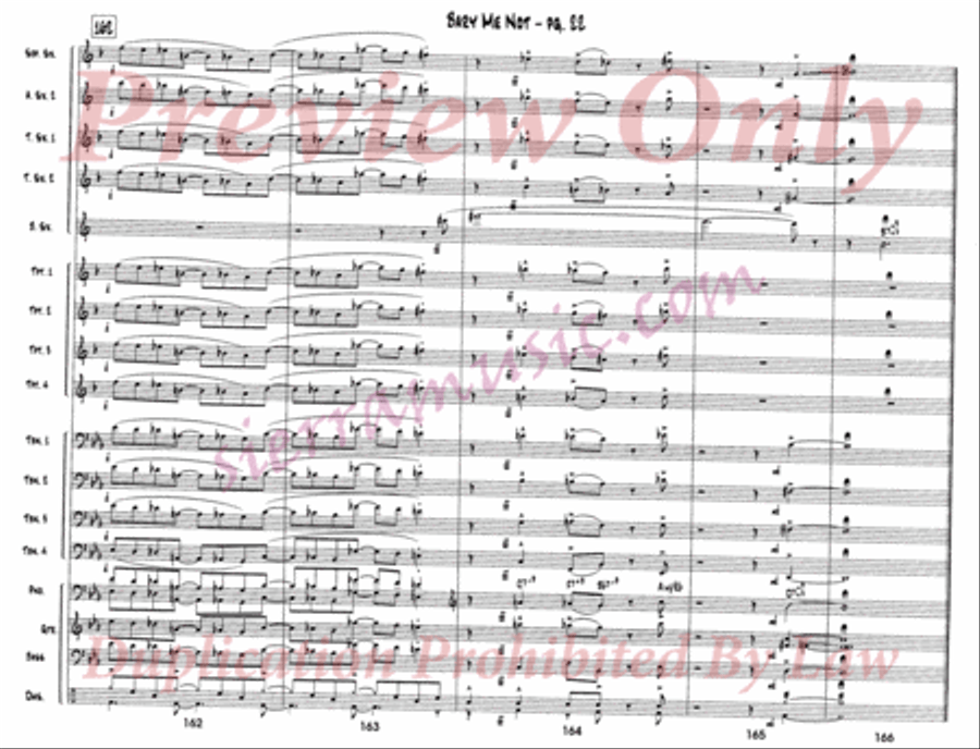Bary Me Not Big Band scores gallery preview page 23
