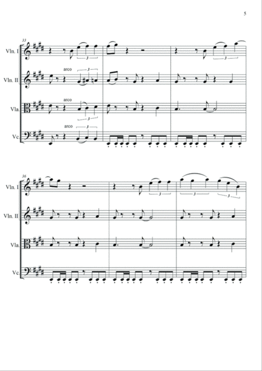 I Want To Break Free String Quartet scores gallery preview page 5