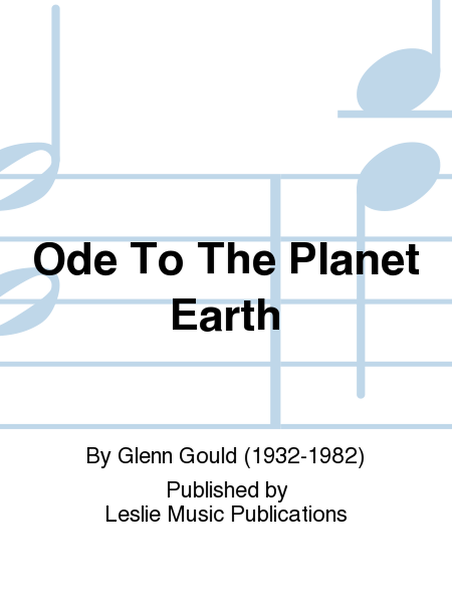 Ode To The Planet Earth