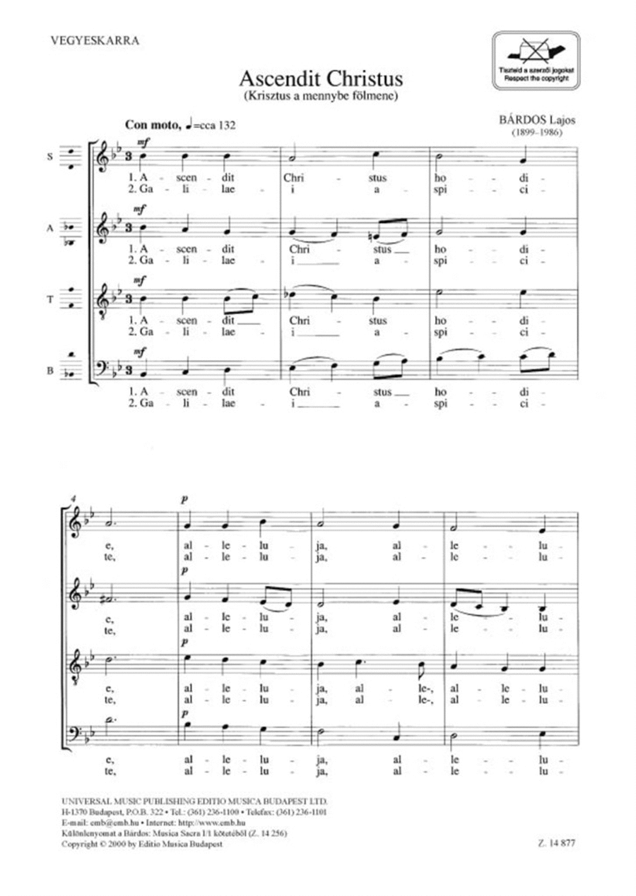 Ascendit Christus 4-Part scores gallery preview page 1