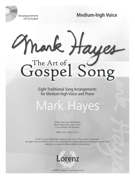 Mark Hayes: The Art of Gospel Song - Medium-high Voice image number null