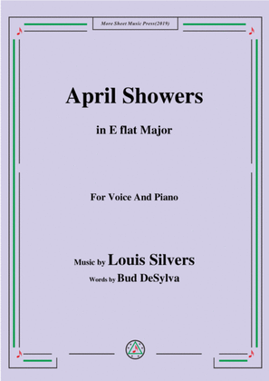 Louis Silvers-April Showers,in E flat Major,for Voice&Piano