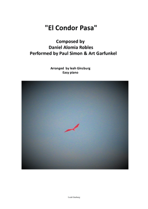 Book cover for "El Condor Pasa" easy piano version