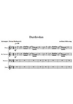 Djurdjevdan - for woodwind quartet
