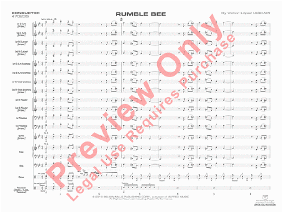 Rumble Bee Rumble Bee Jazz Ensemble scores gallery preview page 4