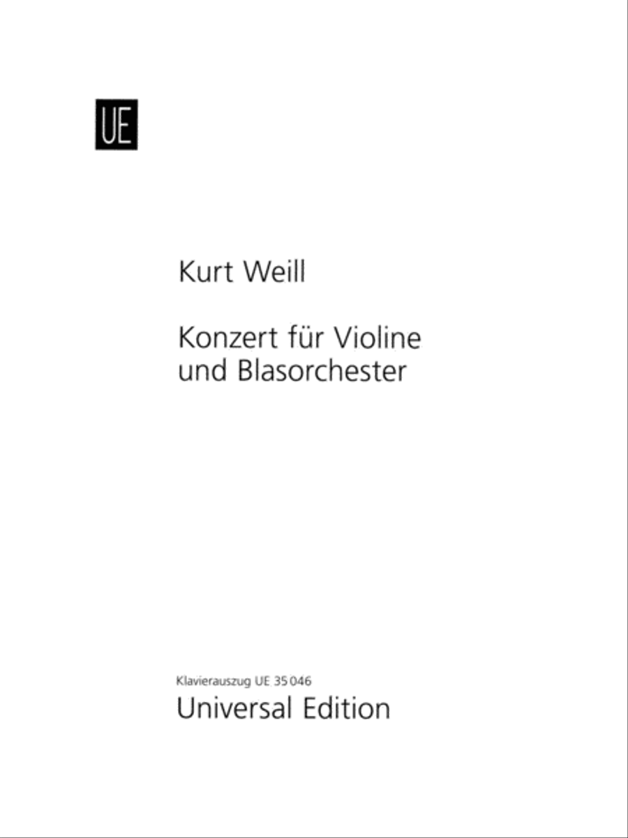 Concerto for Violin and Wind Orchestra, Op. 12 Violin Solo scores gallery preview page 1