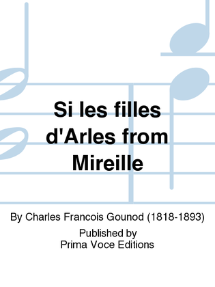 Book cover for Si les filles d'Arles from Mireille